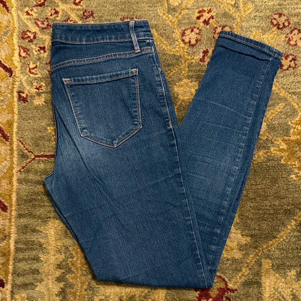 Old Navy Women's Dark Wash Skinny Jeans, 8 tall/long